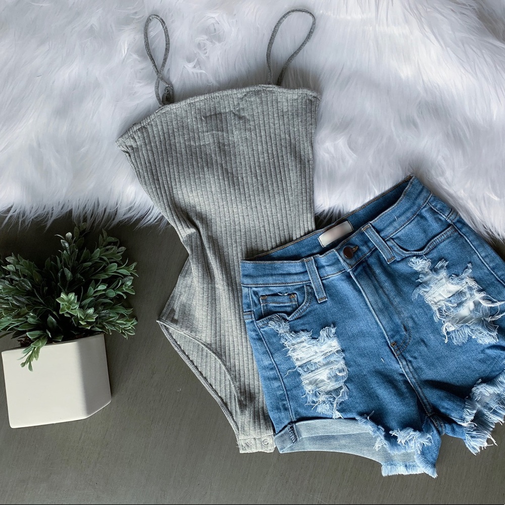 💕HOST PICK💕 Grey Bodysuit